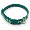 Coleira anti-perda para cães e gatos, sem guizo, com estampa de pata de cachorro, multicolorida, para passeios ao ar livre