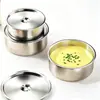 Cuenco para Cocinar al Vapor de Acero Inoxidable 304 con Tapa, Cuenco Metálico de Grado Alimenticio para Huevo, Arroz, Sopa