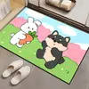 Alfombrillas Antideslizantes Personalizadas para Inodoro, Alfombras Resistentes a las Manchas, Felpudos para Baño, Felpudos Absorbentes de Diatomeas para Puerta de Baño