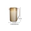 PC nuevo con botella de agua fría con escala, barril medidor, resistente a altas temperaturas, blanco frío, abierto, plástico, doméstico, puesto de tienda de té con leche, botella de agua fría