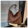 Bolsa Grande Estilo Perezoso con Textura, Bolsa de Hombro Grande de Gran Capacidad para Viajes Diarios, Bolso de Hombro Bajo el Brazo de Cuero Suave, Bolsa Grande de Nuevo Estilo para la Clase