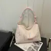 Bolso de Hombro Grande de Lona Bordado Estilo Coreano 2026 Nuevo Primavera/Verano Casual para Estudiantes Universitarios que van a Clase y al Trabajo