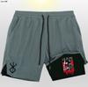 Pantalones de Playa de Verano para Hombre Doble Capa 2 en 1 Estilo Europeo y Americano, Pantalones Deportivos de Malla para Correr, Pantalones Cuádruples de Secado Rápido Impermeables