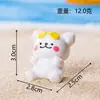 Novo produto criativo de micro paisagem: Cachorrinho branco de desenho animado, ornamento de decoração para casa de bonecas DIY, decoração de mesa de nicho de alta qualidade