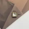 Nuevos Accesorios Cuadrados Redondos de Aleación Incrustados con Diamantes Material para Accesorios DIY de Sombreros Retro Geométricos Bolsos Ropa