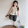 Conjunto de Verano para Niñas 2026 Nueva Moda Chaleco sin Mangas y Pantalones de Longitud Media Conjunto de Dos Piezas para Bebés Niñas