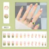 Explosões Vermelhas da Internet Puro Desejo Estilo Simples Usar Armadura Diariamente Manicure Branca Peças Europeias e Americanas Francesa Longa Armadura Removível