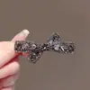 Pequeno e Delicado Prendedor de Garra com Strass de Estrela de Cinco Pontas, Presilha para Franja, Presilha Lateral, Grampo de Princesa, Pequeno Acessório de Cabelo para Mulheres