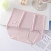 Ropa interior tipo lipstick de seda de hielo sin costuras ultradelgada de una pieza transpirable de talle medio para mujer, calzoncillos antibacteriales cómodos de alta elasticidad para mujer