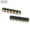 Conector POGOPIN dedal de resorte dedal de antena chapado en oro pasador de inserción de pasador de dedal lado del orificio del pasador pasta de soldar tipo cable de soldadura de carga pasador plano
