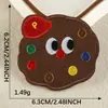 Ventas Directas de Fábrica Galletas de Chocolate Originales de Dibujos Animados Letras Inglesas Accesorios Decorativos DIY para Ropa Pegatinas de Tela para Planchar