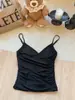 Camisola con Almohadillas en el Pecho para Mujer, Versátil con Tirantes Ajustables, Diseño Único, Corte Ajustado, Adecuada para Usar Tanto por Dentro como por Fuera