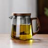 Tetera de Vidrio Personalizada para Preparar Té, Hogar Resistente a Altas Temperaturas Olla Única Filtrada Preparación de Té, Juego de Té Tetera de Flores para Oficina