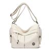 2025 Bolso Nuevo para Mujer Bolso Cruzado Retro de Cuero Suave Europeo y Americano Bolso de Hombro de Moda para Viajes Diarios Bolso Sencillo Ligero para Madre