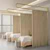 Cortina mampara salón de belleza pasillo cortina temporal centro de atención médica cortina protectora lateral cama de fisioterapia cortina especial en forma de U