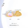 Folheado a cobre preservador de cor ouro 18K fosco incrustação de signo do zodíaco porco urso Jaspe imitação turquesa imitação Jade Cão canela acessórios diy feminino