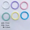 Fivela Colorida de Mola 41mm Chaveiro Colorido DIY Fivela de Argola Grande Fivela de Bolsa Gancho Redondo de Metal Acessórios para Bolsa