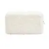 Bolsa Cosmética de Terciopelo Teddy de Color Sólido, Bolsa de Almacenamiento de Productos para el Cuidado de la Piel de Gran Capacidad, Neceser de Felpa Portátil para Viaje, Bolsa para Labiales