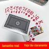 Big Word código de poker caixa completa 100 pares de Bosheng fábrica de cabelo direto para pessoas de meia-idade e idosos atraentes grandes cartas de palavras duráveis e duráveis
