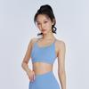 Nova Roupa Íntima Esportiva Nua Costas Lindas Integrada Roupa Externa Alça Avançada À Prova de Choque Push-up Fitness Yoga Colete