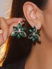 Pendientes Machica de Lujo con Diamantes de Imitación de Cristal Brillante para Mujer Moda Exquisita Pendientes de Cristal Pendientes Pendientes de Perlas