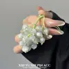 Colgante de Bolso de Cuentas con Forma de Uva Verde Colgante Fresco de Verano para Llaves Colgante para Bolso Colgante para Teléfono Móvil Accesorios