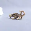 Nove Filhos do Dragão de Latão, Ornamento Sólido Vintage Retrô, Acessório Pingente para Chaveiro de Carro