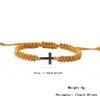 Pulsera tejida de cuerda de mano Cruzada más vendida, se puede hacer en un juego de pulseras para parejas