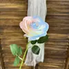 Rosa de Simulación Tallo Único Rosa Redonda Cascada de Flores Pared de Flores Arreglo Floral Flor Artificial Flor de Boda Flor Falsa Fila de Flores en el Suelo