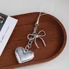 Corrente de Celular de Laço e Coração Estilo Casal Fashion, Chaveiro de Carro Estiloso, Decoração Pingente de Bolsa Estilo Coreano