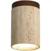 Lámpara de Pasillo Retro Amarilla de Travertino Espectro Completo Protección Ocular Estilo Japonés Wabi-sabi Lámpara para Dormitorio Estudio Accesorio de Iluminación Hierro