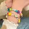 Pulsera de cuentas con forma de estrella de manzana para niños, bonita pulsera de dopamina con personalidad de verano para mujer, pulsera de gran valor para fiestas estudiantiles.