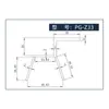 Braçadeira para telha de aço colorida Braçadeira trapezoidal Acessórios de fixação para painel solar fotovoltaico de telhado Suporte de instalação de aço angular de liga de alumínio