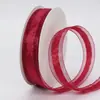 Venta al por mayor del fabricante cinta de malla de sección media de 2.5CM, material DIY para accesorios para el cabello, cinta de organza decorativa para empaque de regalo de ramo