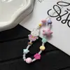 Novo Lanyard de Celular Estrela Desenho Animado Fofo Criativo Curto Feito à Mão com Contas Pingente de Câmera CCD Venda por Atacado