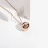 Campana Simple de Acero Inoxidable Europea y Americana 20 mm Acero de Titanio Chapado en Oro de 18 Quilates Cadena Fina de Personalidad para Collar de Mujer Cadena para Clavícula Campana de Comodidad