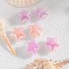 Heidi luz ultravioleta color variable estrella de cinco puntas con cuentas diy cadena para teléfono móvil llavero accesorios lote mixto a granel