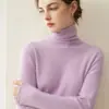 Suéter de cachemira pura 2026 invierno nuevo para mujer primera línea listo para usar camisa base estilo elegante holgado adelgazante cálido suéter
