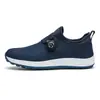 Nuevos zapatos de golf para exteriores transfronterizos, antideslizantes e impermeables, zapatos casuales para hombre y mujer, zapatos de viaje resistentes al desgaste con hebilla, en stock