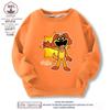 Criaturas sonrientes sonrisa de terror suéter de animal algodón cuello redondo ropa para niños y niñas top de primavera y otoño