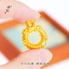 Loja de Ouro Puzuo Mesmo Estilo Ouro Areia Acessórios DIY Dragão Auspicioso Fivela de Segurança Pingente Colar Signo do Zodíaco Dragão