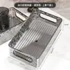 Caja de almacenamiento de escritorio tocador glaciar cesta de almacenamiento acrílica caja de acabado para cuidado de la piel