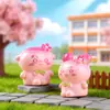 Micro-Paisaje Color Sólido Flor de Cerezo Chiikawa Adornos Casa de Muñecas DIY Hogar Creativo Adornos Pequeños Decoraciones de Oficina