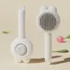 Pente para animais de estimação para afinar e remover pelos soltos, pente para pelos de gato, pente desembaraçador e removedor de pelos soltos de aço inoxidável, pente especial para gatos e cães