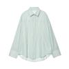 Venta al por mayor de ropa de mujer para comercio exterior transfronterizo 2025 verano nuevo traje casual camisa de manga larga a rayas conjunto de dos piezas de shorts