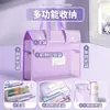 Bolsa de Almacenamiento Transparente de Malla con Tapa abatible Simple, Bolsa Portátil de Gran Capacidad Específica para Estudiantes para Tutorías, Bolsa de Documentos con Almacenamiento Multicapa