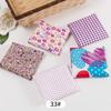 Cabeza de tela rota hecha a mano diy patchwork ropa de muñeca tela bolsita bolsita enseñanza de jardín de infantes tela floral pequeña tela cero