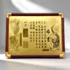 Livro de Noivado Dragão e Fênix de Ouro Puro 999, Novo Livro de Casamento Estilo Chinês, Decoração para Banquete de Noivado, Presente para Melhor Amigo