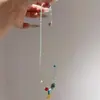 Colar com Pingente de Pato Amarelo Pequeno com Contas Verde Fresco Estilo Coreano Fofo Feminino Versátil Design Sense Acessórios de Corrente para Clavícula