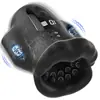Entrenador con forma de boca, masajeador de pene masculino, vibrador de silicona, copa de avión recargable, juguete sexual para adultos